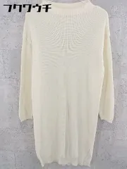 ◇ STRAWBERRY FIELDS ストロベリーフィールズ 長袖 膝丈 ワンピース アイボリー レディース 【中古】 【1002802056314】