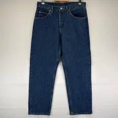 古着 ラングラー Wrangler デニムパンツ ストレート ジーンズ ジーパン 5ポケット 長ズボン w33 L30  ブルー メンズ