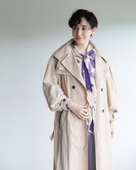 バルーンスリーブロングコート 38サイズ ラリアムー 251112 SSBL レディース トップス 1点物 春 夏 ジャケット lady 30代 40代 50代 lalliaMu  おしゃれ 通勤  カジュアル  ゆったり  合わせやすい  ハルズアミ