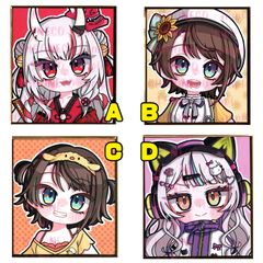 手描きイラスト　ミニ色紙　八重桜 1_イラスト_八重桜：イラスト無料