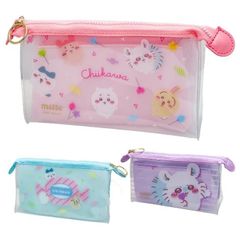 ちいかわ クリアポーチマチmitte ハチワレ CHIIKAWA うさぎ モモンガ 古本屋 化粧ポーチ