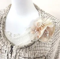 コサージュ おしゃれ 結婚式 卒園式 卒業式 入学式 入園式 宴会　セレモニーやパーティー パール　ヘアクリップ　人気　レディース 2WAY仕様 上品 花びら