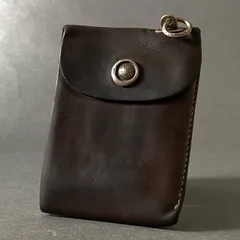 g28 LEATHERARTS & CRAFTS MOTO レザーアーツ & クラフツ 二つ折り財布 シルバー925 ウォレット ダークブラウン レザー シルバーのサムネイル
