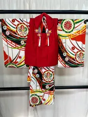 七五三３歳女の子　着物、被布、長襦袢セット　T088