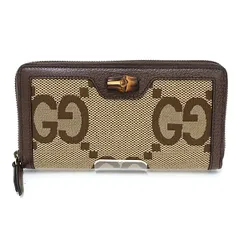 GUCCI グッチ ダイアナ ジャンボGG コンチネンタルウォレット 658634 バンブー 長財布 Sランク 【中古】