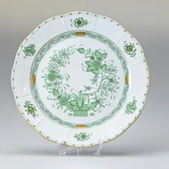 その1☆ヘレンド☆超美品☆インドの華☆19cmケーキ皿☆デザートプレート☆2枚 その1☆ヘレンド☆超美品☆インドの華☆19cmケーキ皿