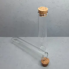 コルク栓 ガラス瓶 30ml 2本セット 試験管