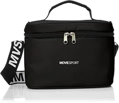 ブラック_F デサント クーラーバッグ MOVESPORT 保冷 500ミリボトル 6本収納 アウトドア キャンプ 部活 メンズ BK