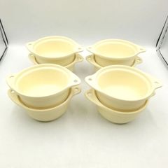 【まとめ買い対象外】スープ皿　グラタン皿　黄色　クリーム色　８個セット　日本製　新品未使用　陶器