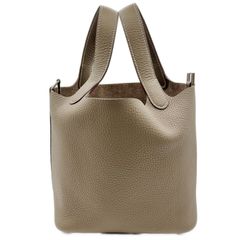 エルメス(HERMES) ピコタンロックPM(18) エトゥープ トリヨン シルバー金具 W刻印(2024年製造) 新品 レディース ハンドバッグ