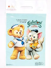 ディズニー　お買い物袋　ダッフィー　ジェラトーニ　M(小)サイズ　1枚　ギフト用に　ラッピング　東京ディズニーシー限定　