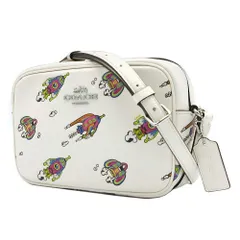 【新品】コーチ CW028 SVCAH (チョーク×マルチカラー) バッグ ショルダーバッグ COACH JAMIE レザー ロケット プリント コズミック カメラバッグ 斜め掛け アウトレット レディース