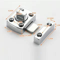 ✾未使用✾2個セット　南京錠　錠前　鍵　アルミ　シルバー nankin-g-935-1p-vari.jpg