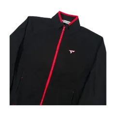 TOURSTAGE ツアーステージ フルジップ フリースジャケット M/ブラック レッド/薄手 y