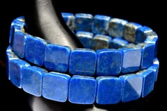 高品質◇天然色 ラピスラズリ　10x10mm　バングル 1個売り パワーストーン 天然石 _BG5551-10