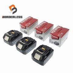 ☆未使用品3個セット☆makita マキタ 18V 6.0Ah 純正 リチウムイオンバッテリー BL1860B 残量表示付 リチウムイオン電池 蓄電池 107921のサムネイル