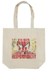 【中古】雑貨 スパイダーマン/英字柄 トートバッグ 「Happyくじ MARVEL スパイダーマン：ノー・ウェイ・ホーム vol.2」 トートバッグ賞のサムネイル