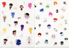 【中古】クリアファイル ミニキャラ＆アイコン クリアファイル2枚セット 「名探偵コナンカフェ2019」