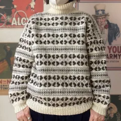 ノルディック タートルネック ニット セーター