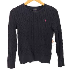 ポロラルフローレン POLO RALPH LAUREN ポニー刺繍 ケーブル編み コットンニット レディース import：XL 