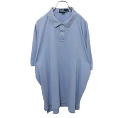【Polo by Ralph Lauren】 ロゴ刺<!-利用不可文字-!> ポロシャツ S-1242