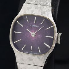 希少 CITIZEN SPECIAL ヴィンテージ手巻き 腕時計 パープル文字盤