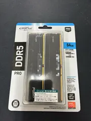 【中古】CRUCIAL DDR5-4800MHz 64GB (16GB×4) Crucial 16GB DDR5 RAM, 4800MHz CL40 Desktop Memory, UDIMM 288-Pin