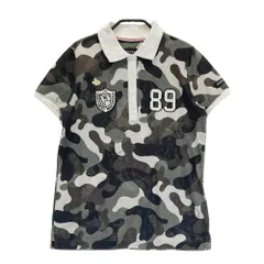 サイズ：0 PEARLY GATES パーリーゲイツ  半袖ポロシャツ カモフラ グレー系 [240101446234] ゴルフウェア レディース ストスト