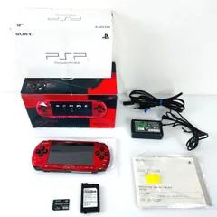 【動作OK】SONY PSP 3000 本体 PSP-3000 XRB レッド ブラック 赤 黒 セット バリューパック バッテリーパック メモリースティック プレイステーション ポータブル