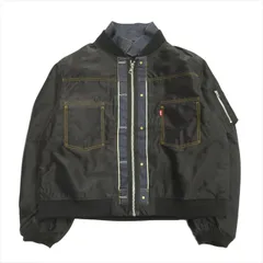 レア】sacai ブラックデニムジャケット　20-0508 異素材　サカイ sacai - 【美品】 sacai / サカイ | DENIM × MA-1 JACKET デニム