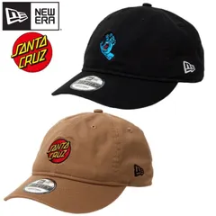 新品 NEWERA ニューエラ 正規品 SANTA CRUZ サンタクルーズ コラボ キャップ 帽子9THIRTY サークル ロゴ 手 ハンド 刺繍 ユニセックス メンズ レディース カーキ ベージュ 黒 ブラック 14457356 14457357