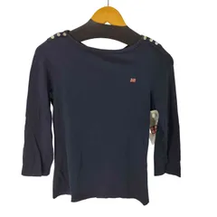 ポロジーンズカンパニーラルフローレン POLO JEANS COMPANY RALPH LAUREN フロントロゴ L/S Tシャツ レディース import：M 